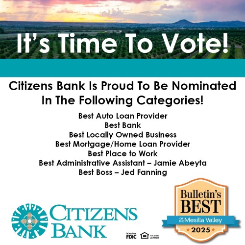 Vote for Citizens Bank in Bulletins Best 2025