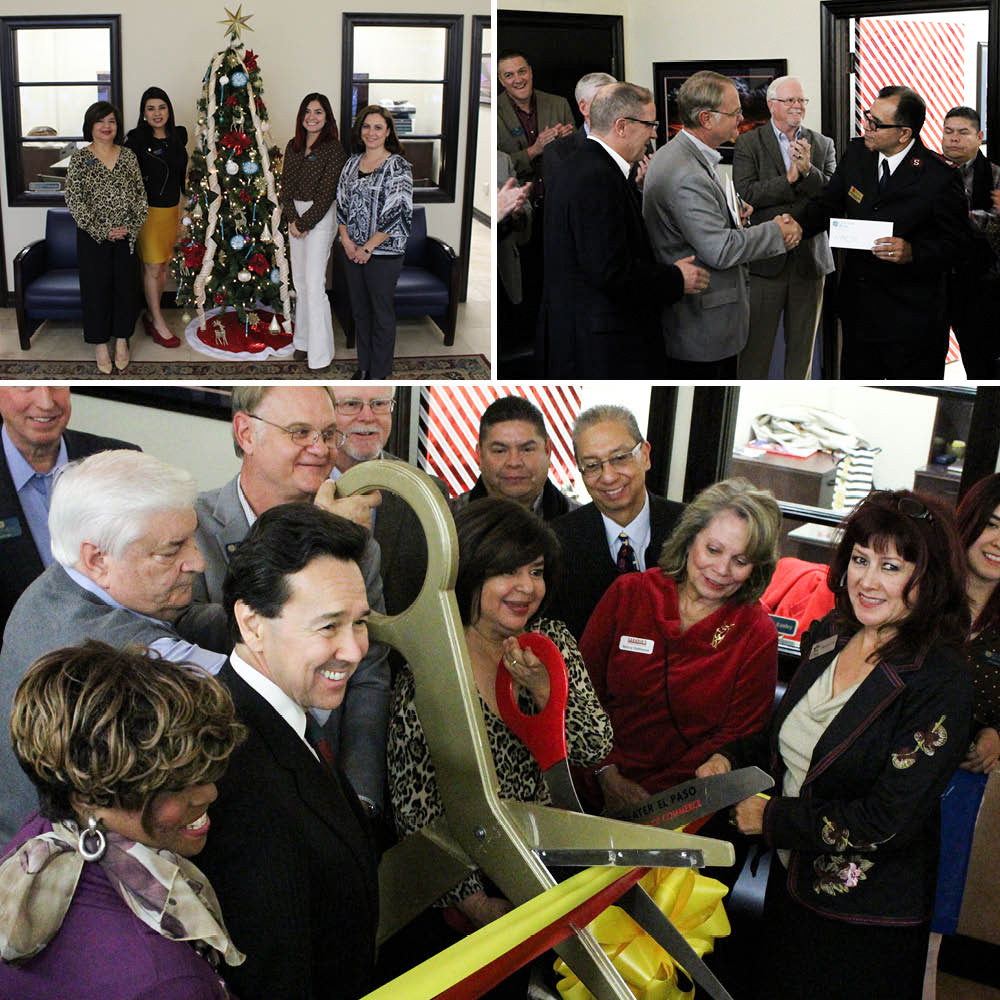 collage of El Paso ribbon cutting