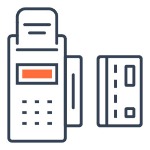 minimalist illustration card payment