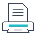 minimalist illustration printer