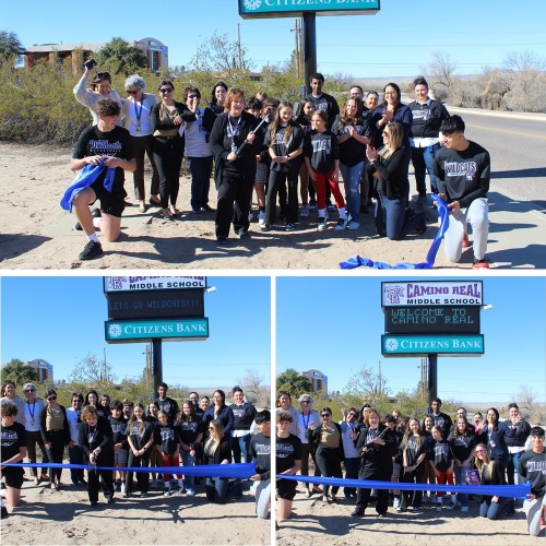 camino real middle school ribbon cutting