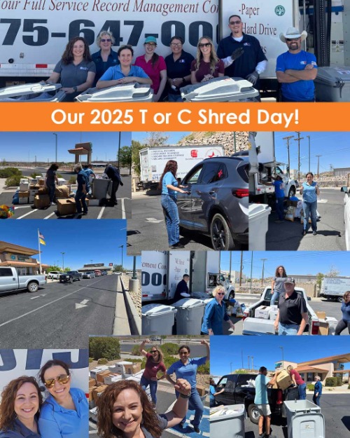 t or c shred day collage 2025