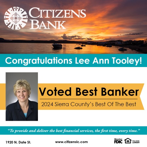 congratulations Lee Ann Tooley, best banker