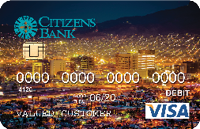debit card with el paso night skyline